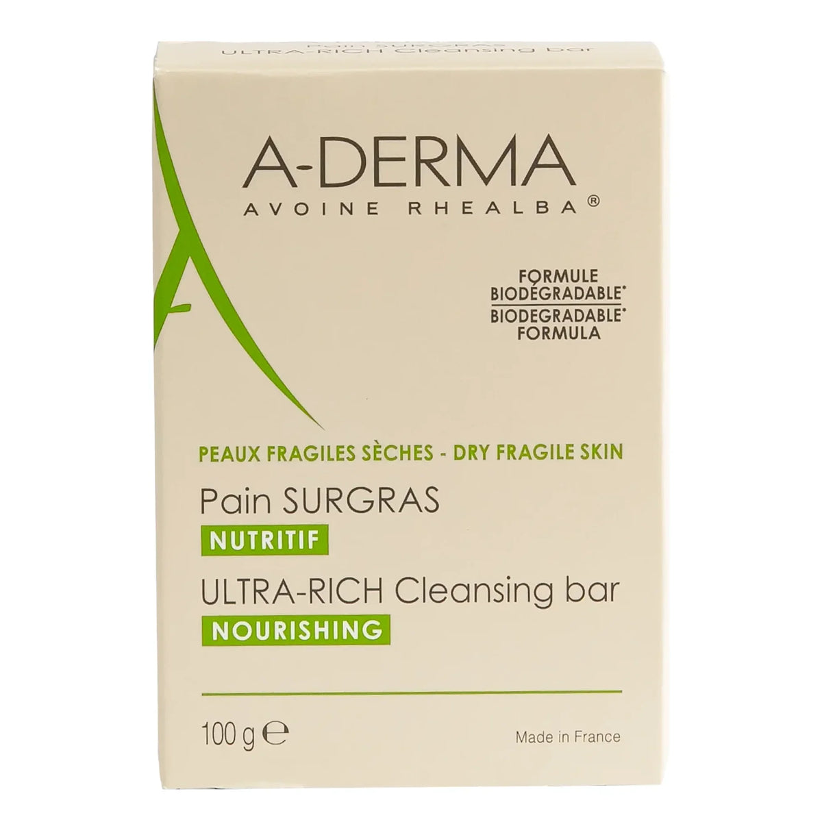 A-derma Ultra-rich Cleansing Bar - A-Derma