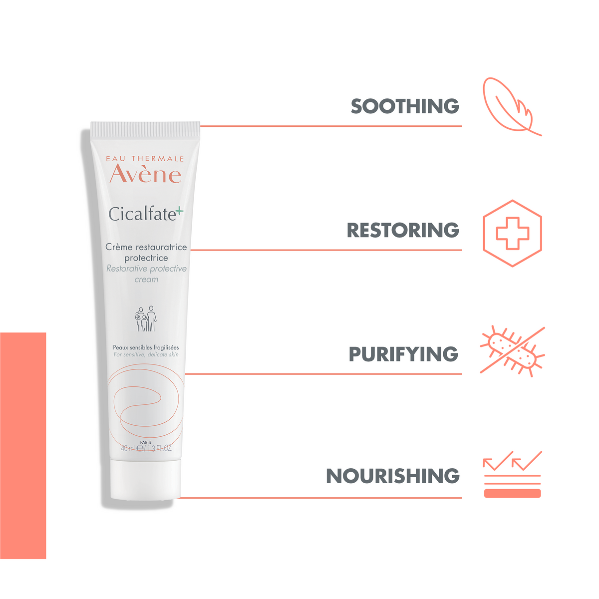 Avene Cicalfate Hydrating repairing emulsion for damaged skin - Avène