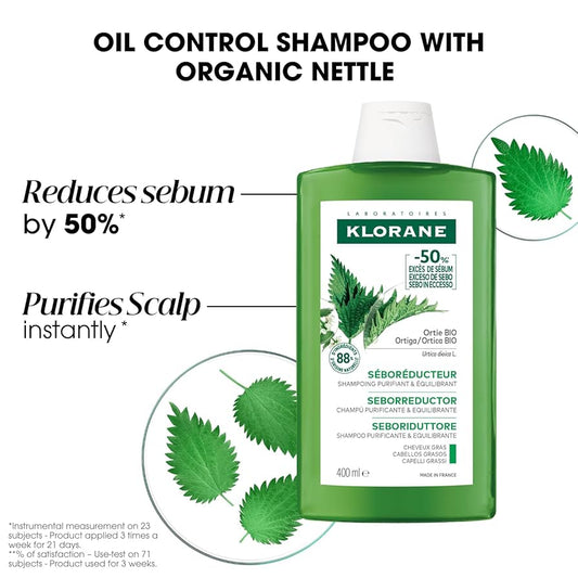 Klorane Organic Nettle Shampoo 400ml - Klorane