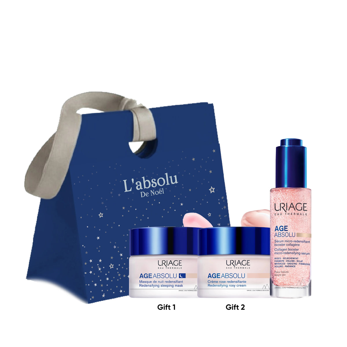 Uriage - AGE ABSOLU SERUM F 30ML + free travel size age absolu mask and crème rose