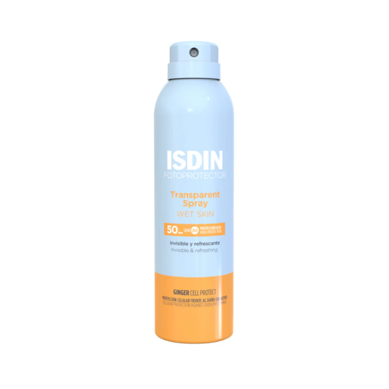 FOTOPROTECTOR TRANSPARENT SPRAY WET SKIN SPF50