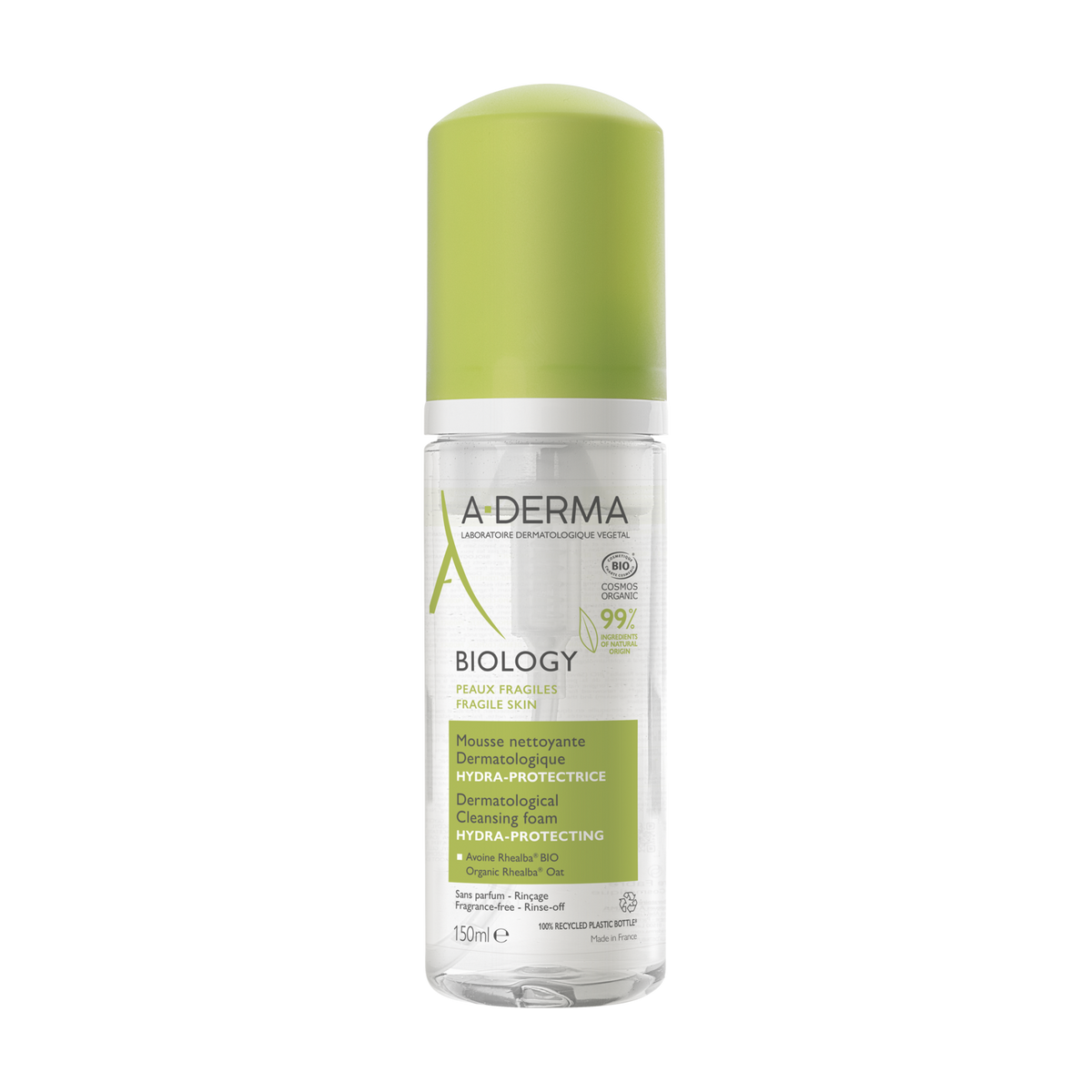A-Derma Biology Hydra-protective dermatological cleansing mousse for sensitive oily to combination skin 150ml