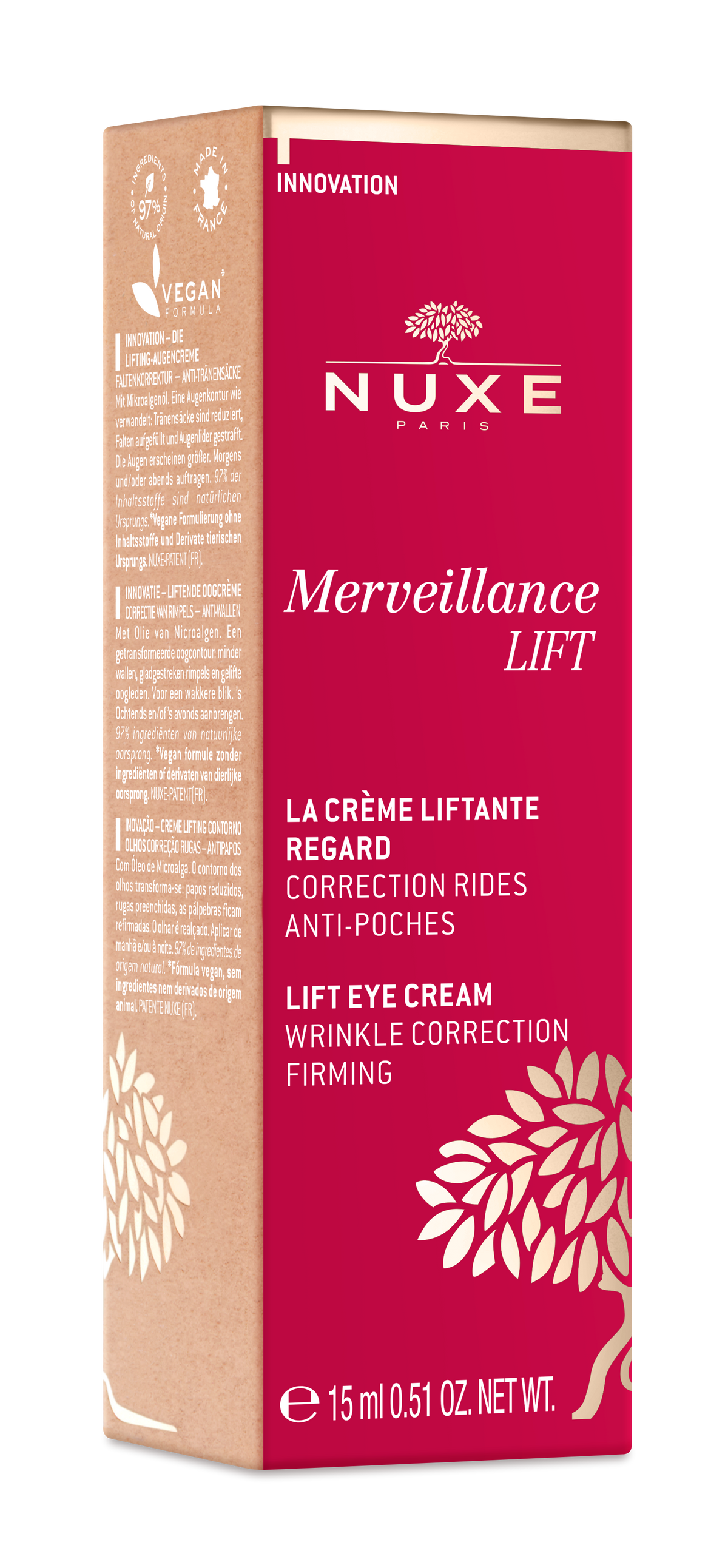 NUXE MERVEILLANCE LIFT EYE CREAM 15ML