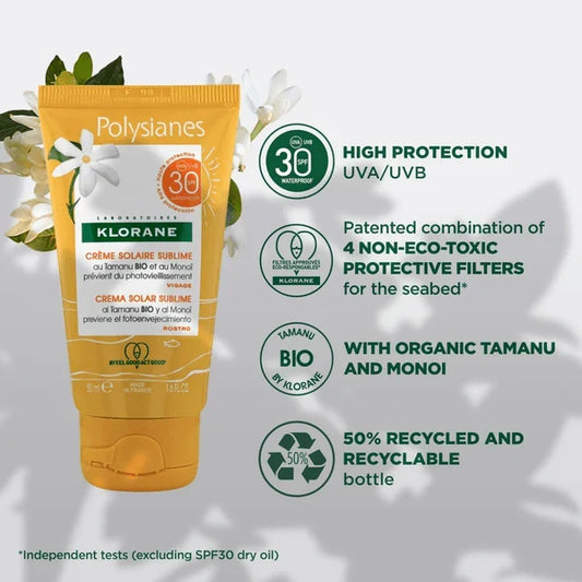 Klorane Polysianes Sublime Sun Gel Cream SPF 30 - Klorane