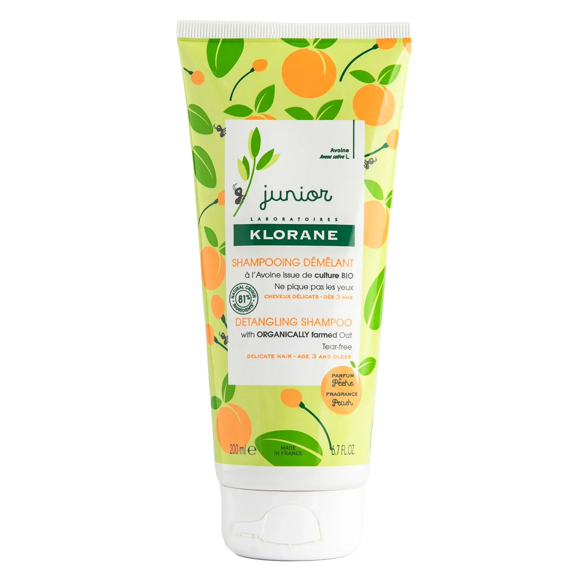 Klorane Junior Detangling Shampoo with Peach Fragrance - Klorane