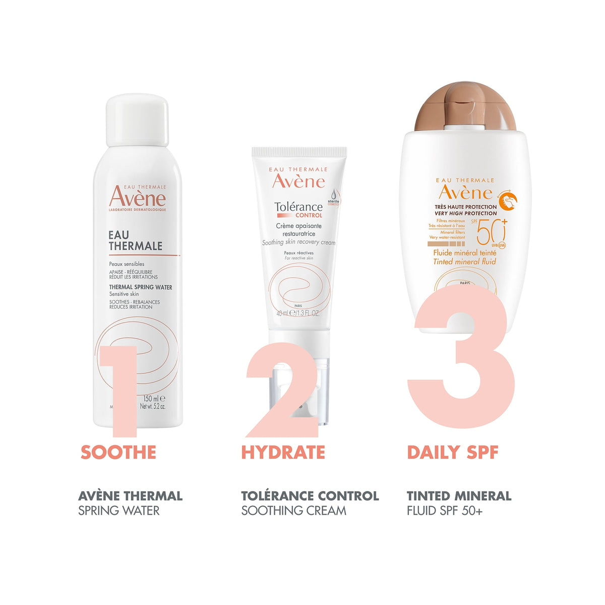 Avène Mineral Sunscreen Fluid Tinted SPF 50+ - Avène