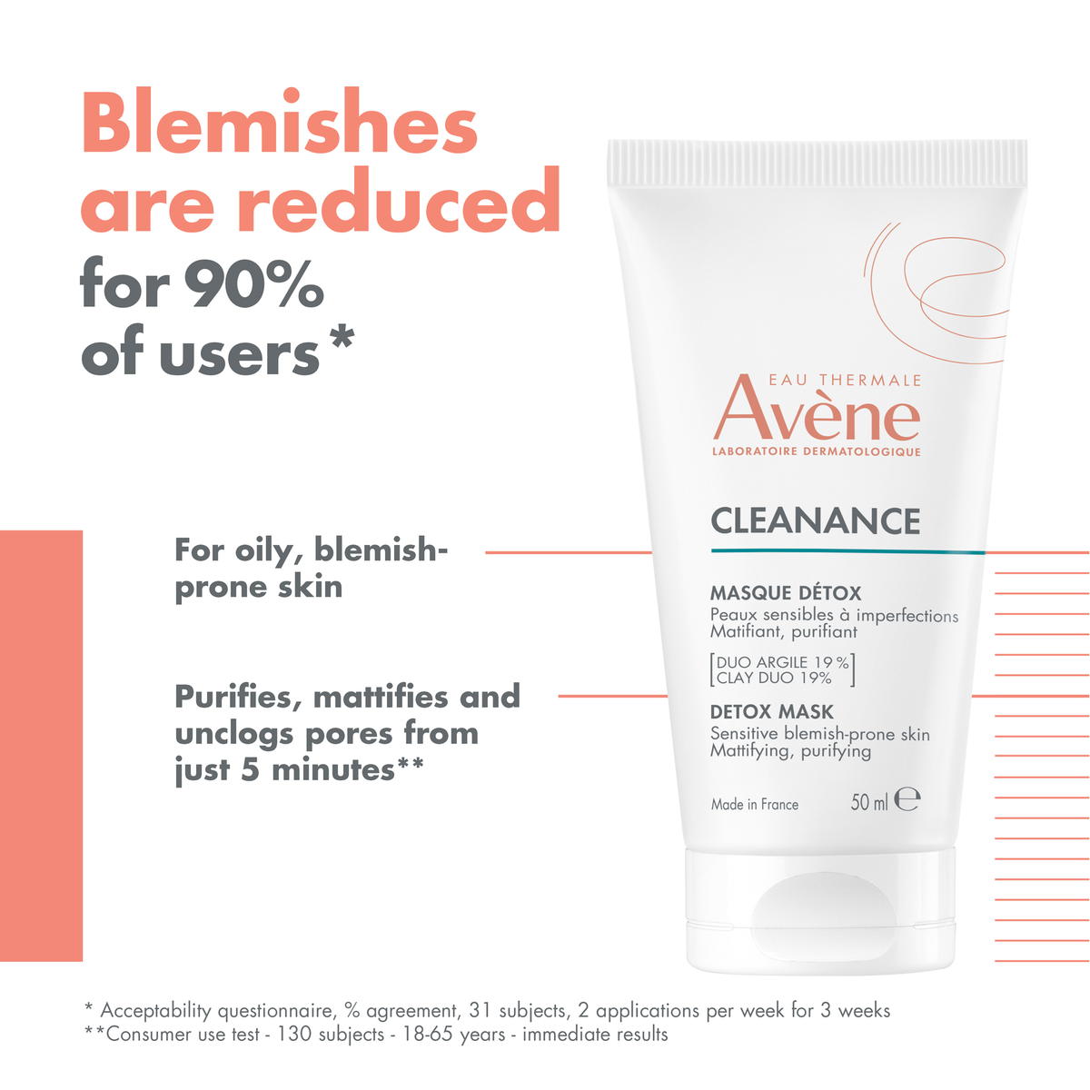 Avène Cleanance Detox Mask 50ml - Avène