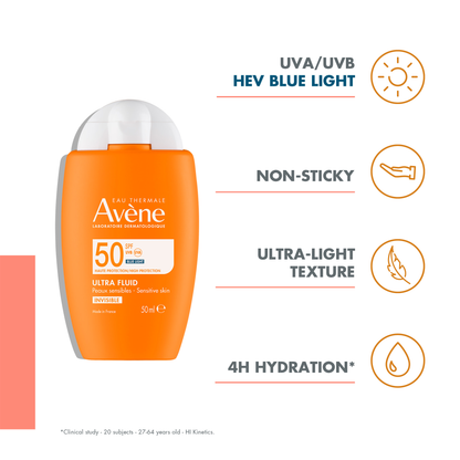 Avene Ultra Fluid Invisible SPF50 50ml - Avène