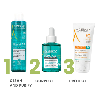 A-derma Biology AC Night Peel Anti-Blemish Serum - A-Derma