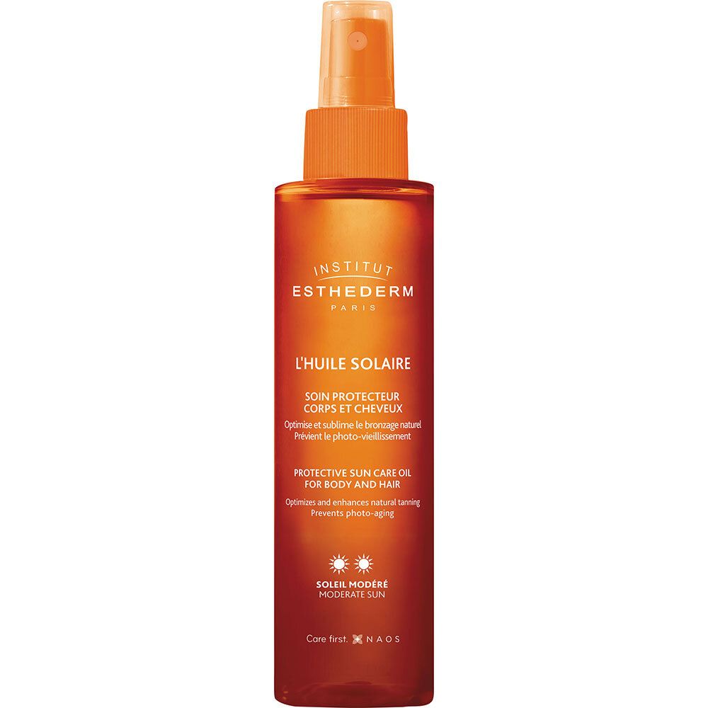 ESTHEDERM SUN PROTECTIVE SUN CARE OIL FOR BODY & HAIR - MODERATE SUN 150ML