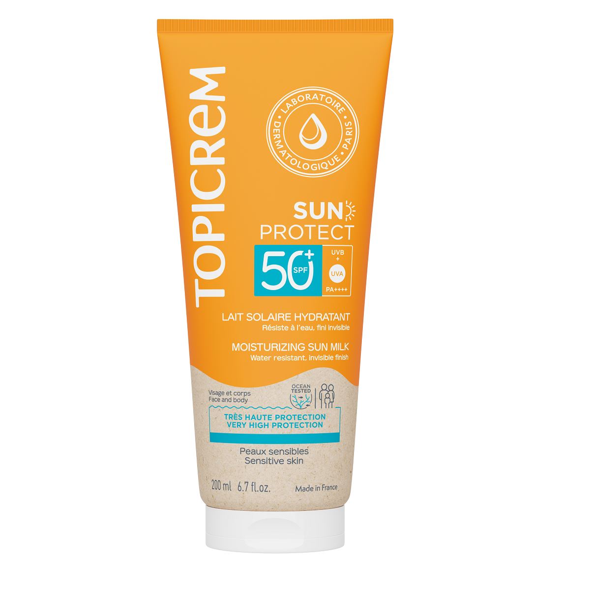 TOPICREM SUN PROTECT MOISTURIZING SUN MILK SPF50+ 200ML