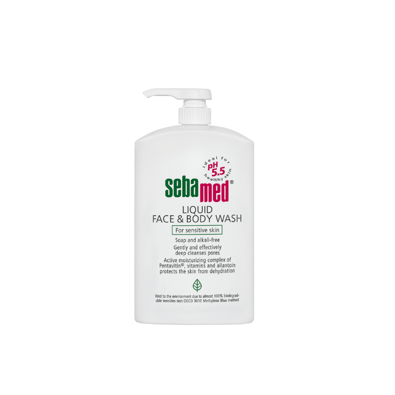 Liquid face and body wash  With Pump