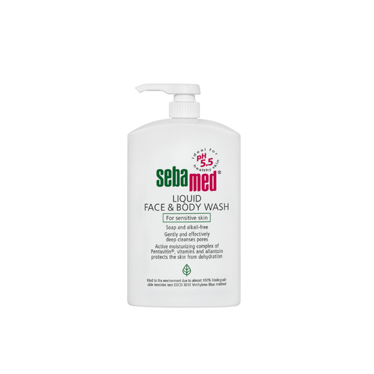 Liquid face and body wash  With Pump
