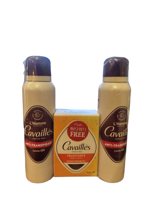 PROMO BUY 2 DEO SPRAY MEN/GET 1 SOAP FREE