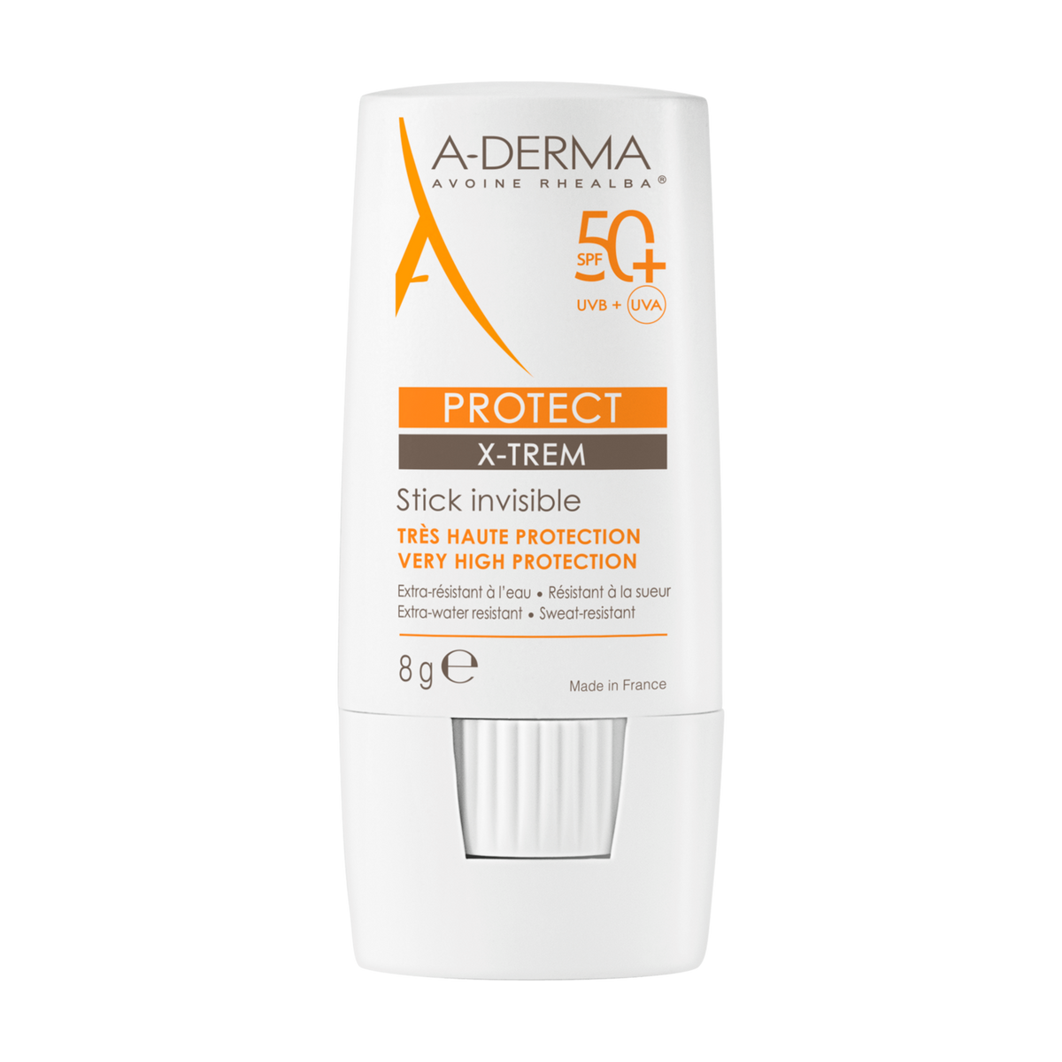 A-Derma Protect invisible Sunscreen Stick SPF50+ I Body - face - lips
