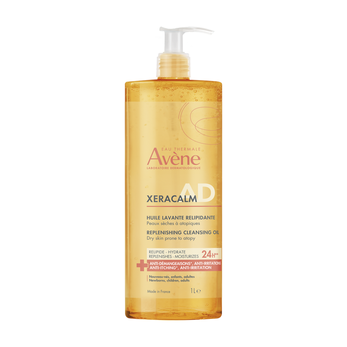 Avène Xeracalm AD Lipid-Replenishing Cleansing Oil for dry skin 1L