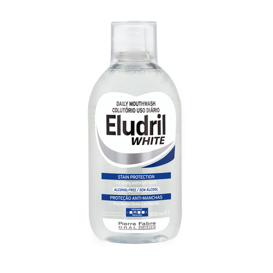 Eludril White - Daily Whitening Mouthwash 500ml Packshot
