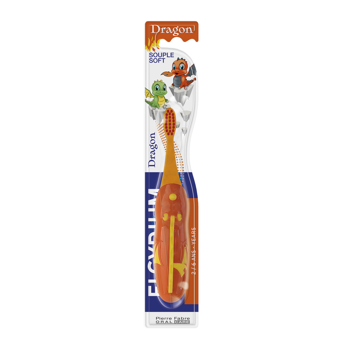Elgydium Kids Dragon 2/6 years - children's toothbrush Packshot
