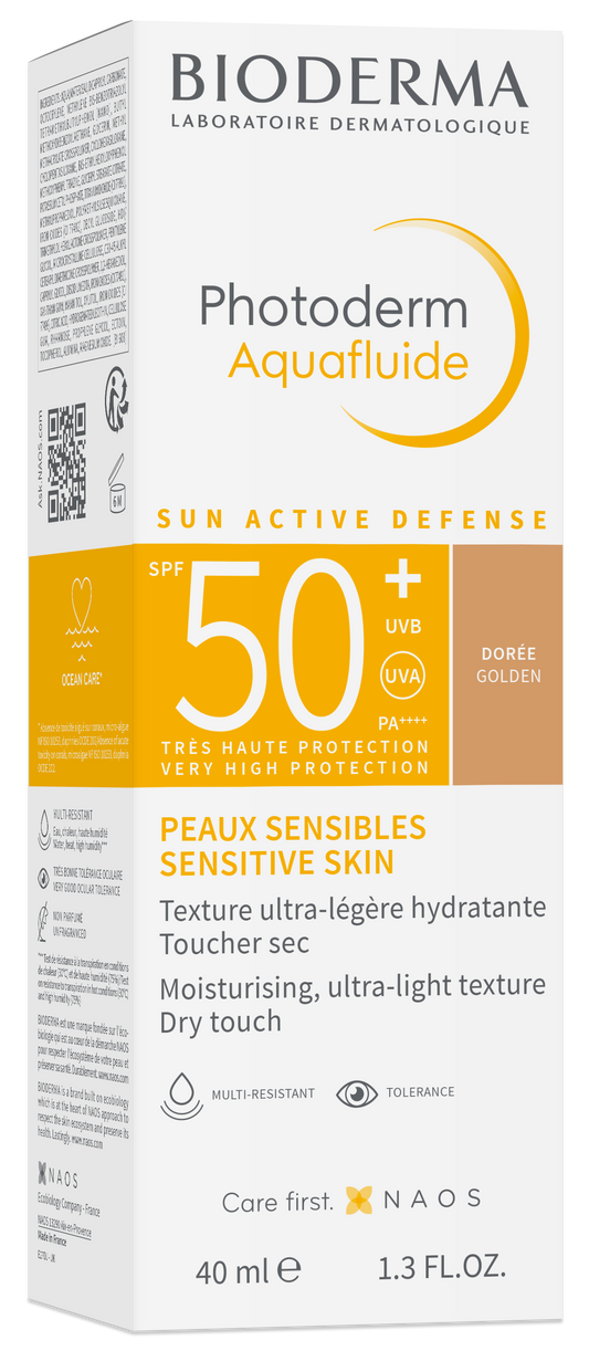BIODERMA PHOTODERM AQUAFLUID TEINTEE DOREE SPF50+ 40ML