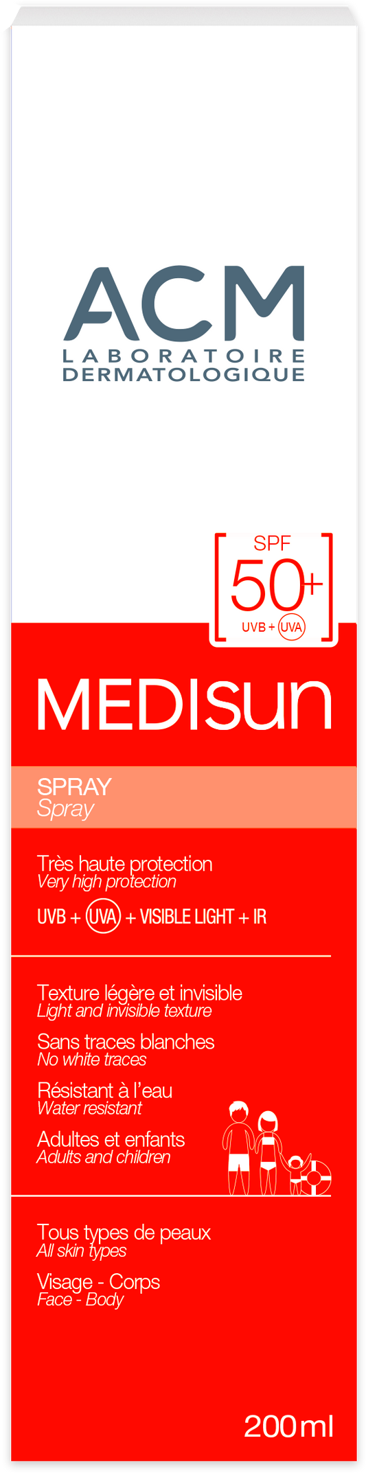ACM MEDISUN SPRAY SPF50+ 200ML