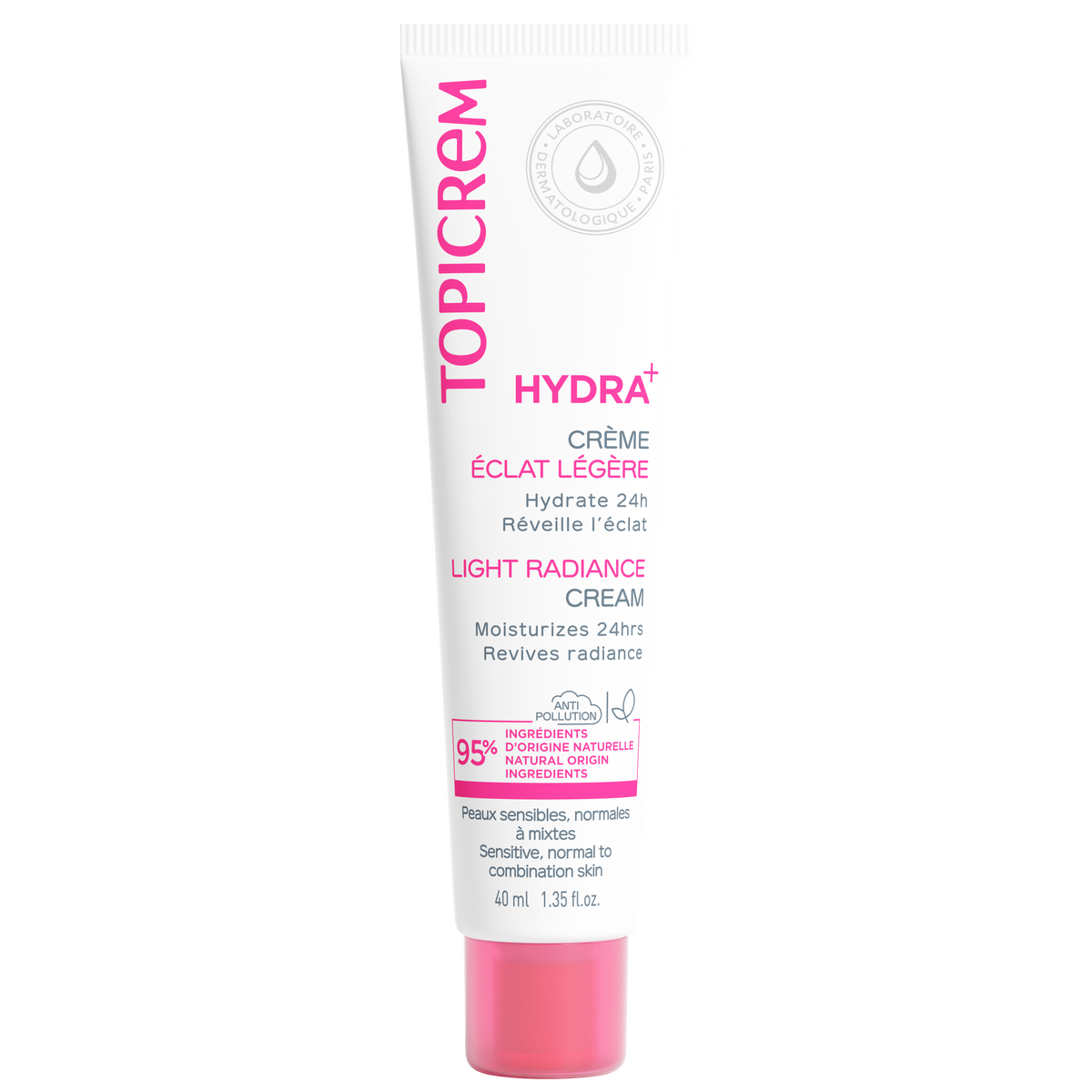 TOPICREM HYDRA+ LIGHT MOISTURIZING RADIANCE CREAM 40ML