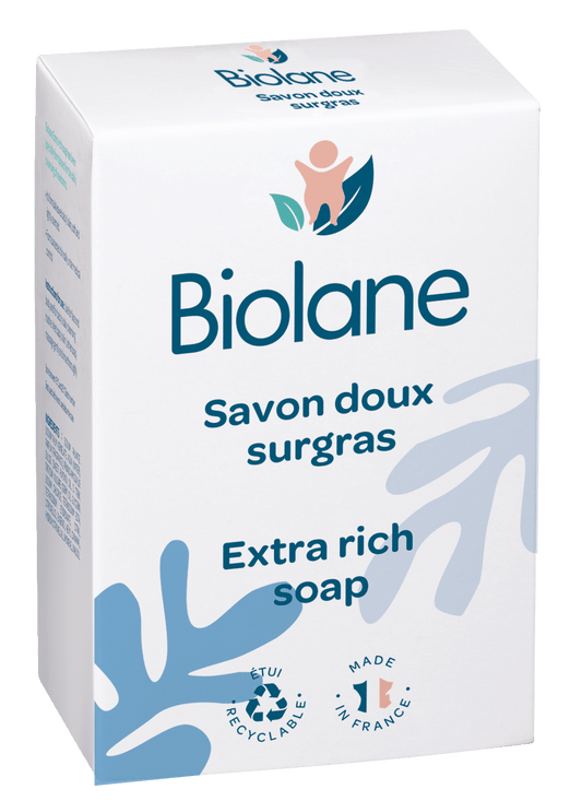 Biolane Extra Rich Soap
BIO SAVON DOUX SURGRAS