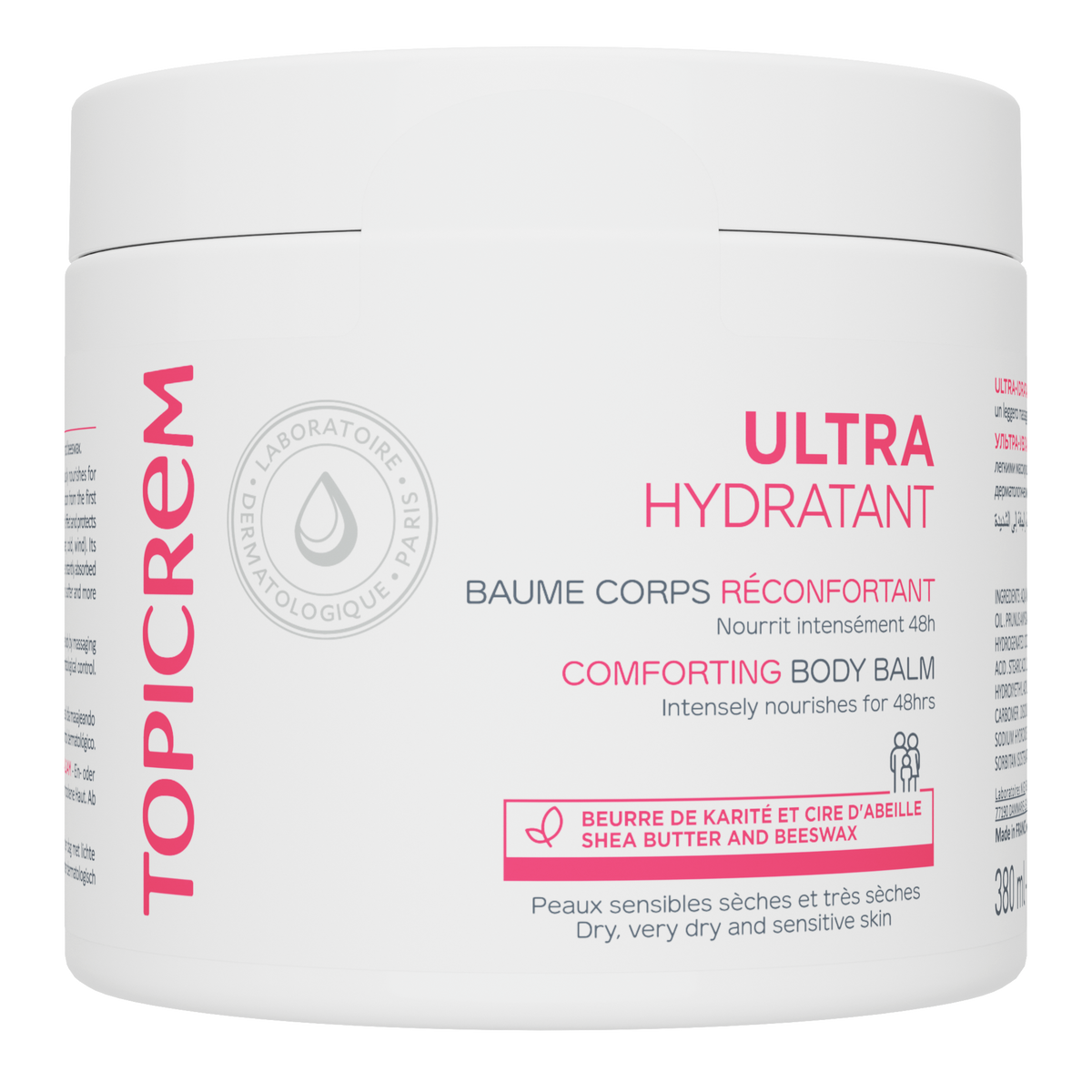 Topicrem ULTRA HYDRATION COMFORTING BODY BALM 380ML