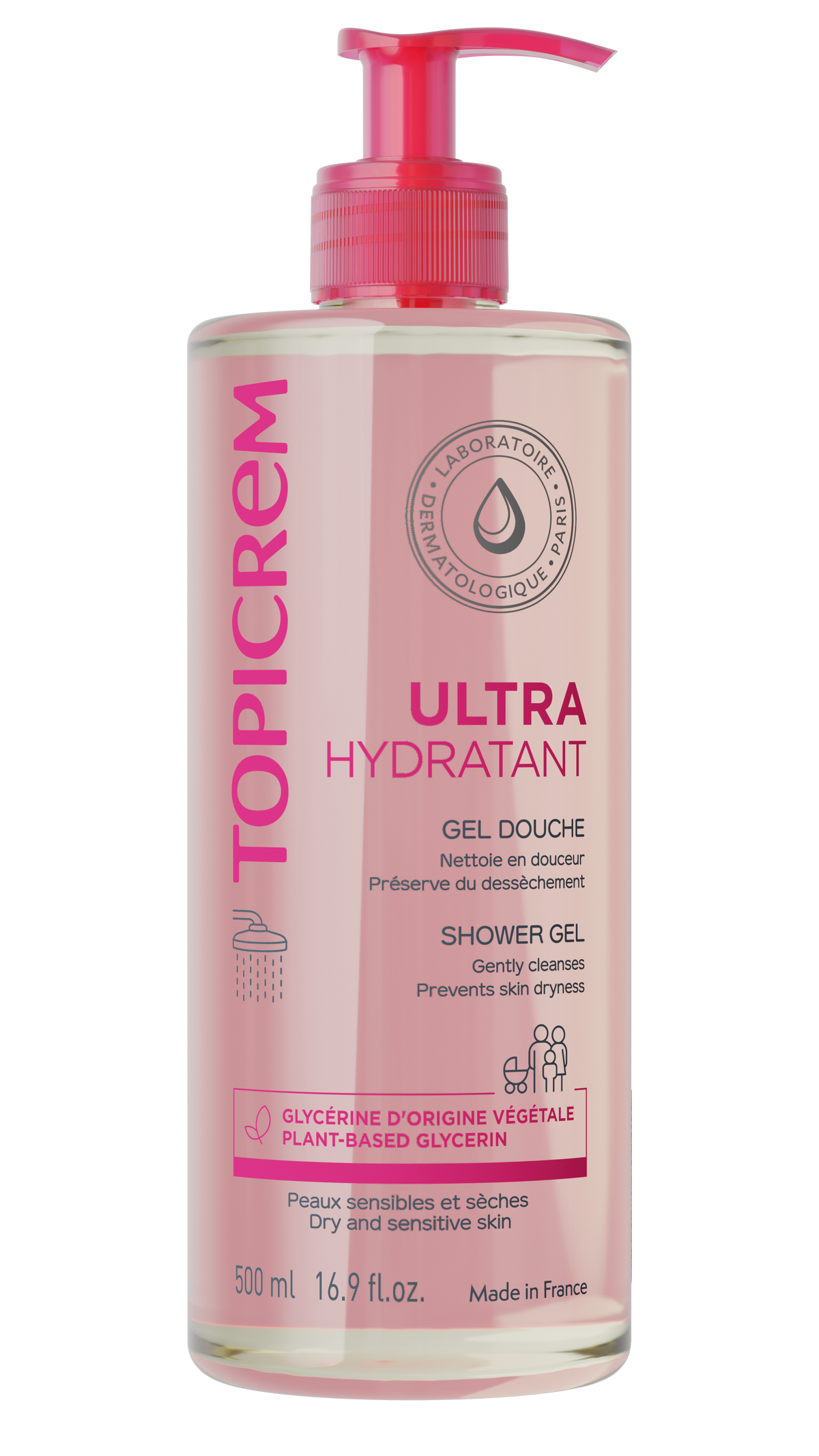 TOPICREM ULTRA-MOISTURIZING GENTLE CLEANSING GEL 500ML