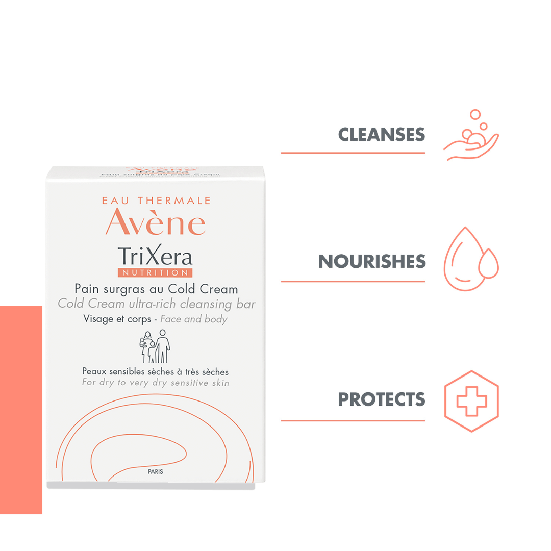 Avène Trixera Nutrition Cleansing Bar - Avène