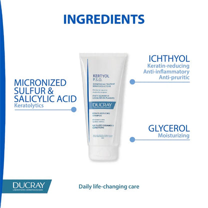 Ducray Kertyol PSO Kerato-Reducing Shampoo - Ducray