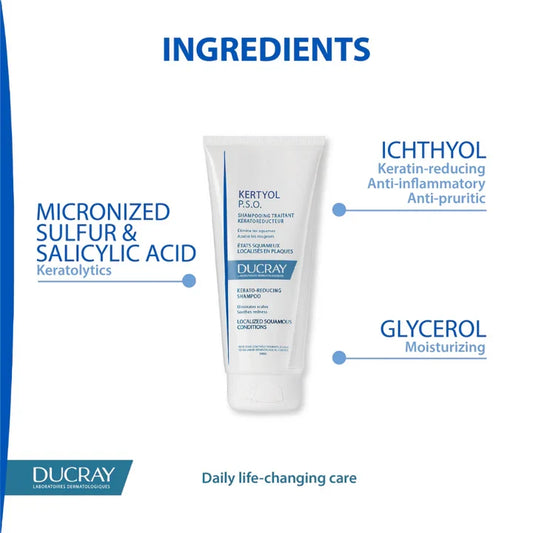 Ducray Kertyol PSO Kerato-Reducing Shampoo - Ducray