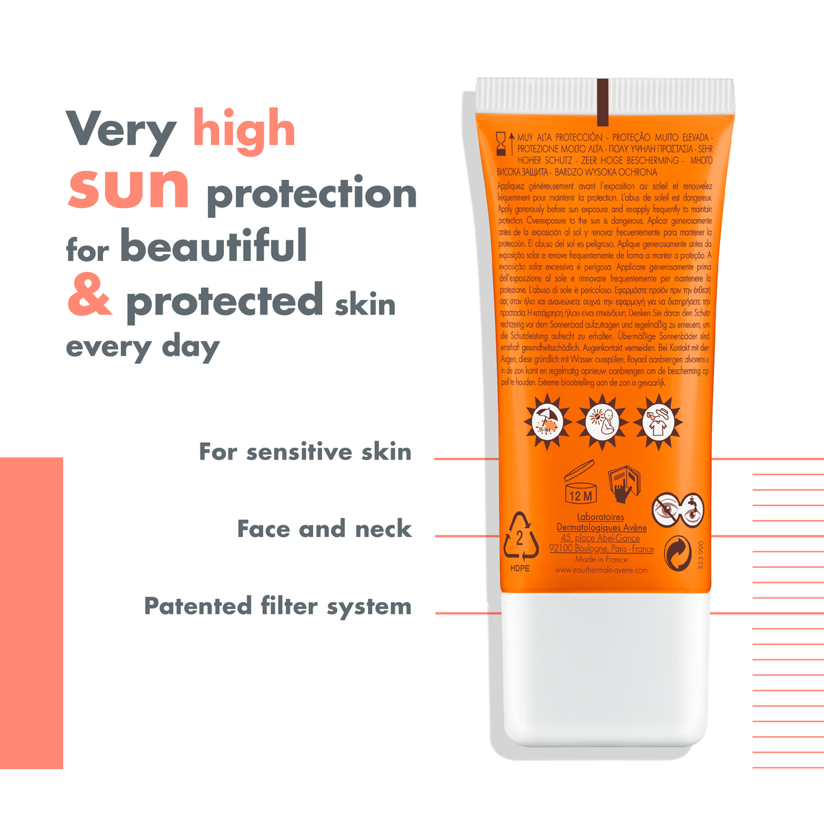Avène Sunscreen B-Protect SPF 50+ - Avène
