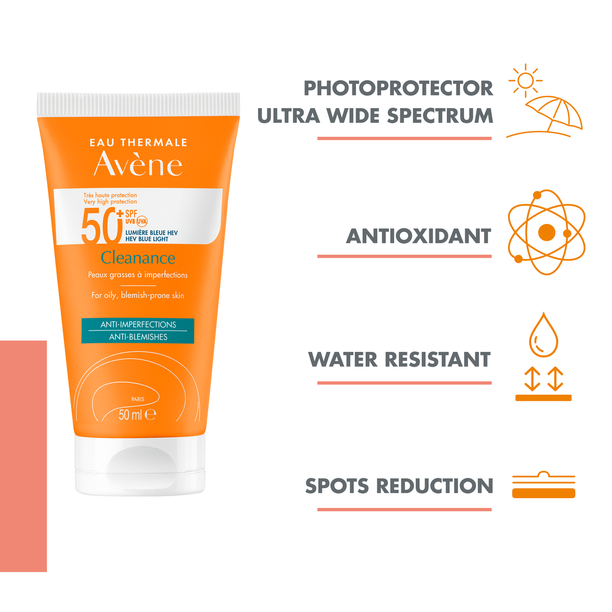 Avène Cleanance Sunscreen SPF 50+ - Avène