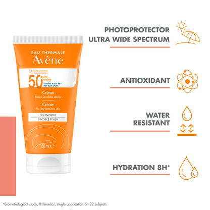 Avène Sunscreen Cream SPF 50+ - Avène