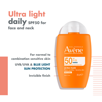 Avene Ultra Fluid Invisible SPF50 50ml - Avène
