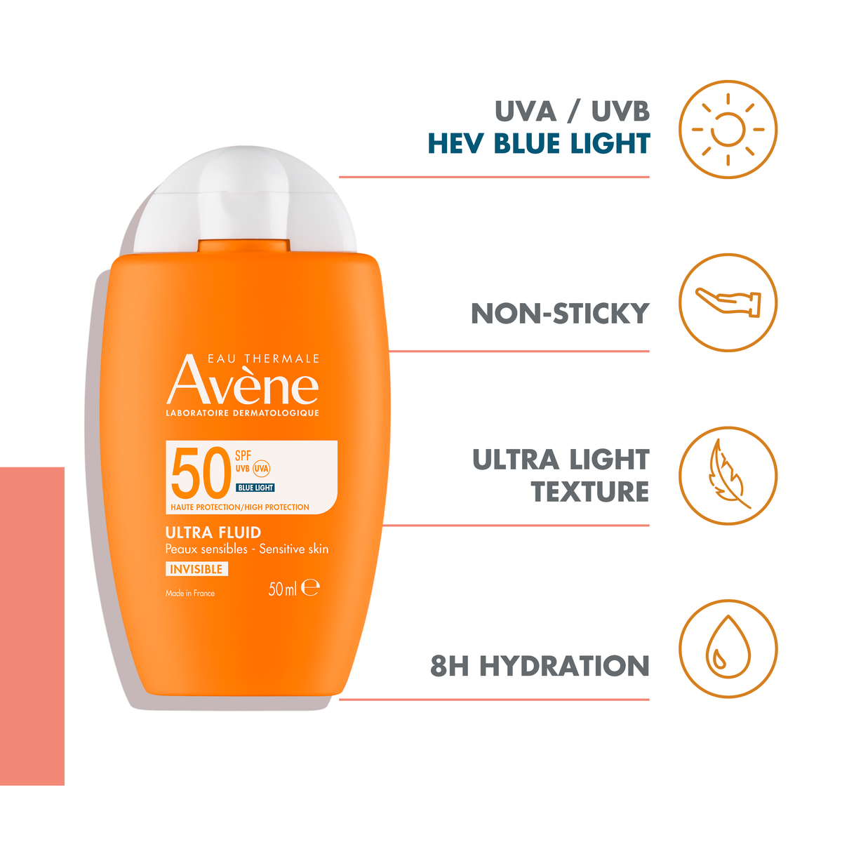 Avene Ultra Fluid Invisible SPF50 50ml - Avène