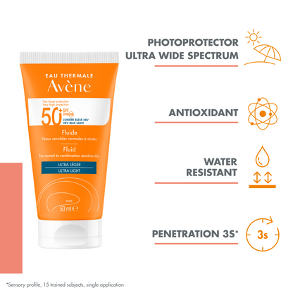 Avène Sunscreen Fluid SPF 50+ - Avène