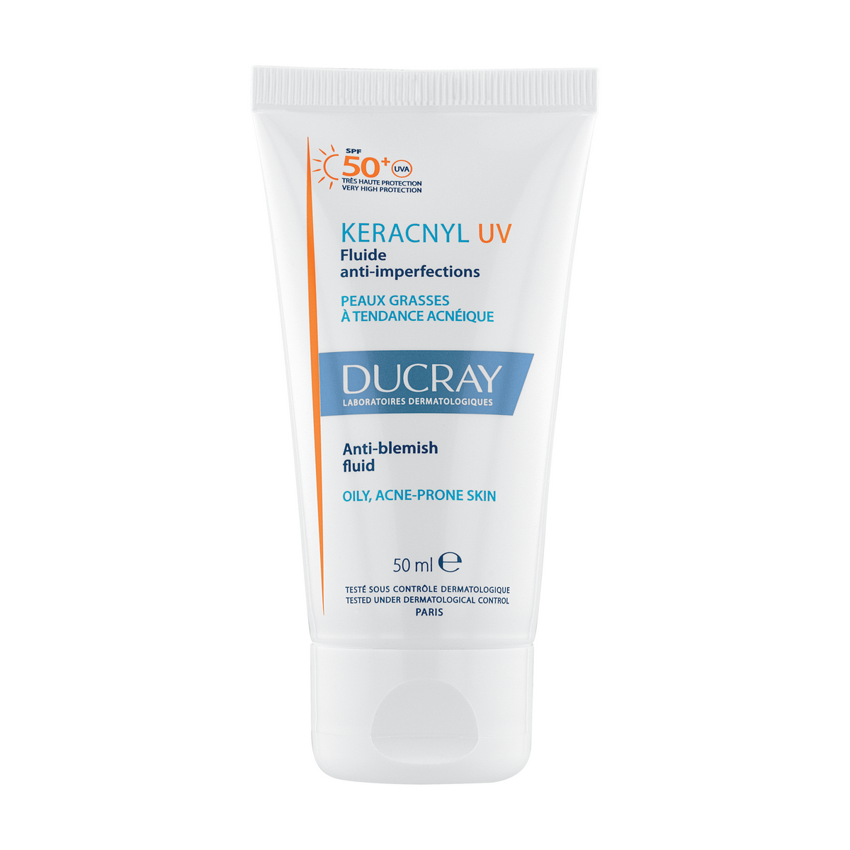 Ducray Keracnyl UV Anti-Blemish Fluid Spf 50+ - Ducray