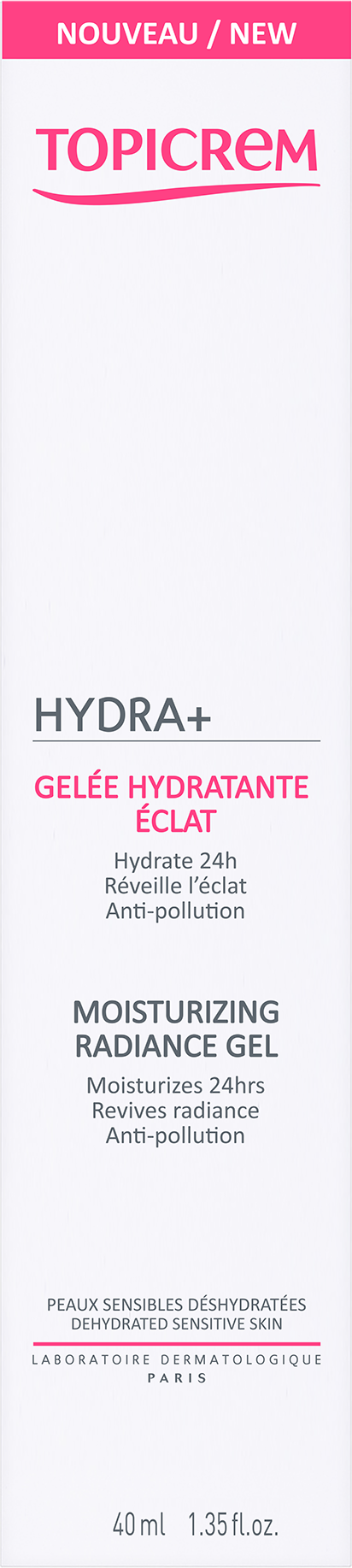 TOPICREM HYDRA+ MOISTURIZING RADIANCE GEL 40ML