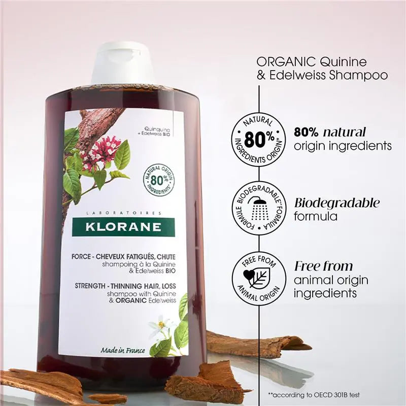Klorane Fortifying Quinine Shampoo 400ml - Klorane