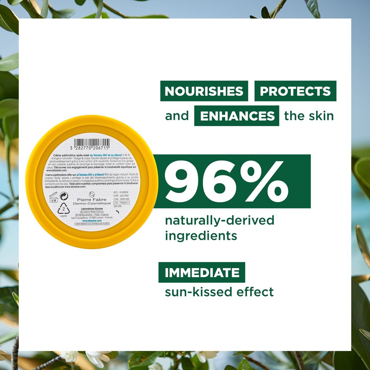 Klorane Polysianes After-Sun Sublimating Cream - Klorane