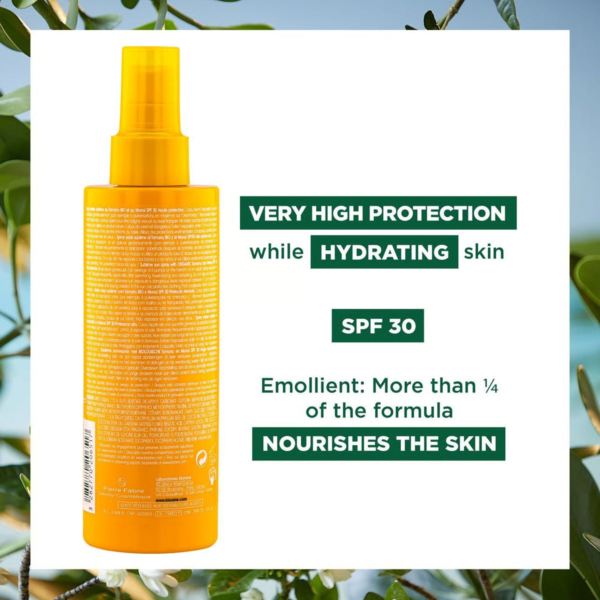 Klorane Polysianes Sublime Sun Spray SPF 30 - Klorane