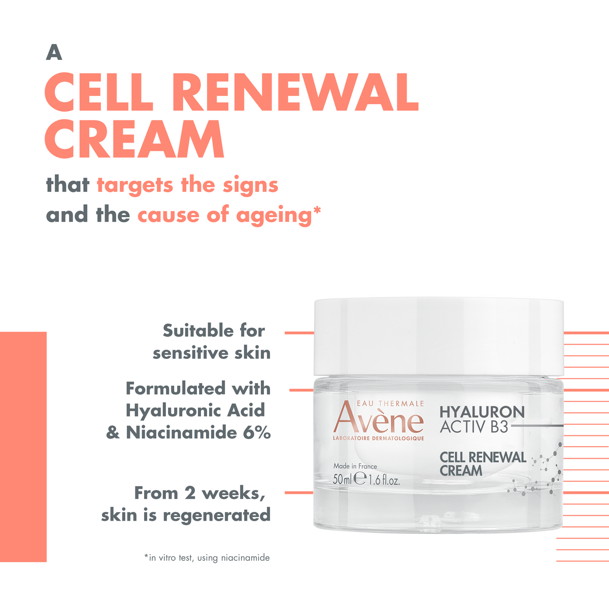 Avène Hyaluron Activ B3 Cellular Regeneration Cream - Avène
