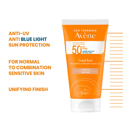 Avène Sunscreen Tinted Fluid SPF 50+ - Avène